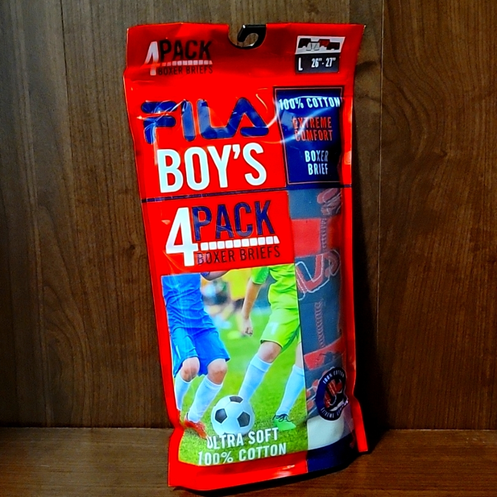 🛍(3 for $20)FILA Boy's Boxer Briefs. Size Large